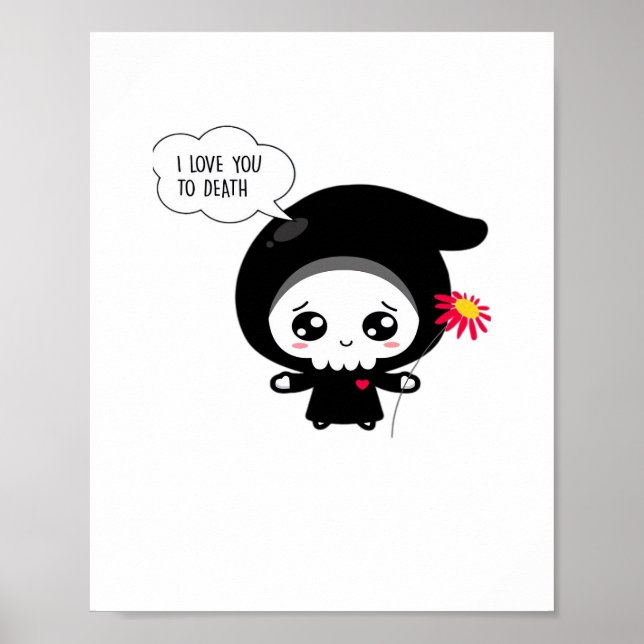 Poster À Morte - Dia de os namorados Engraçado Clássico (Frente)