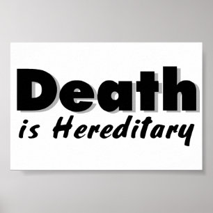 Poster A morte é hereditária