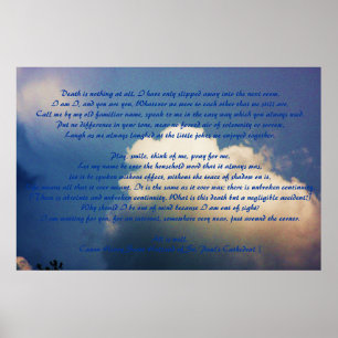 Póster A Morte Não É Nada....