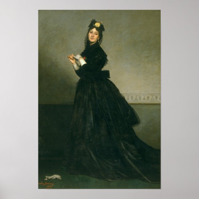 Póster A mulher com a luva, 1869 (Frente)