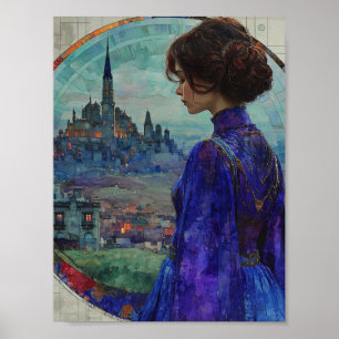 Poster A Mulher de Azul