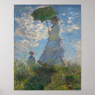 Poster A mulher de Monet com um parasol
