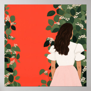 Poster A mulher no jardim