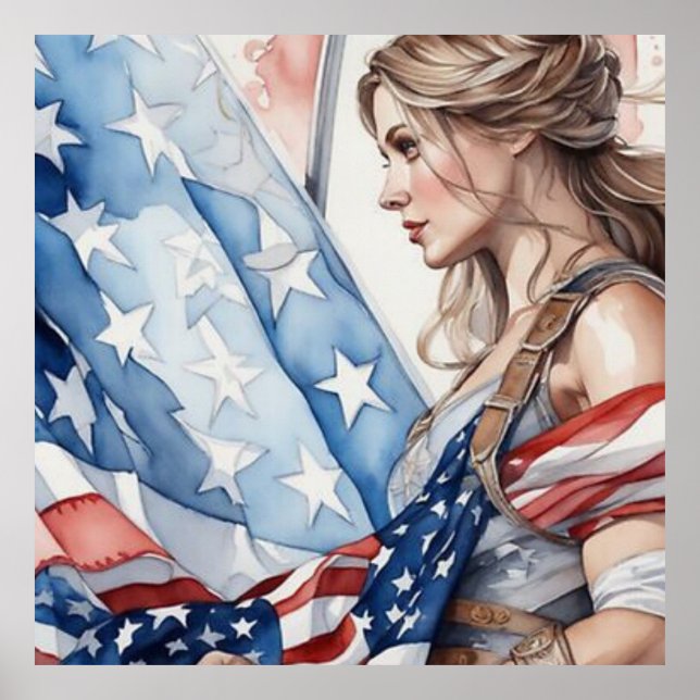 Poster A Mulher Patriótica (Frente)