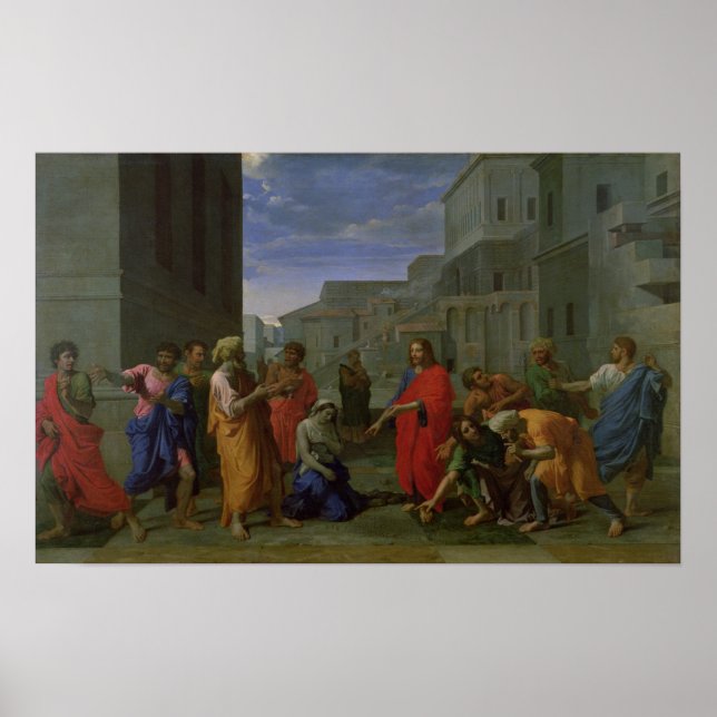 Póster A Mulher Tomada em Adultery, 1653 (Frente)