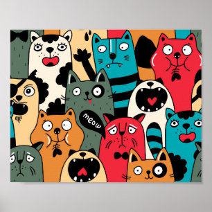 Poster A multidão de gatos
