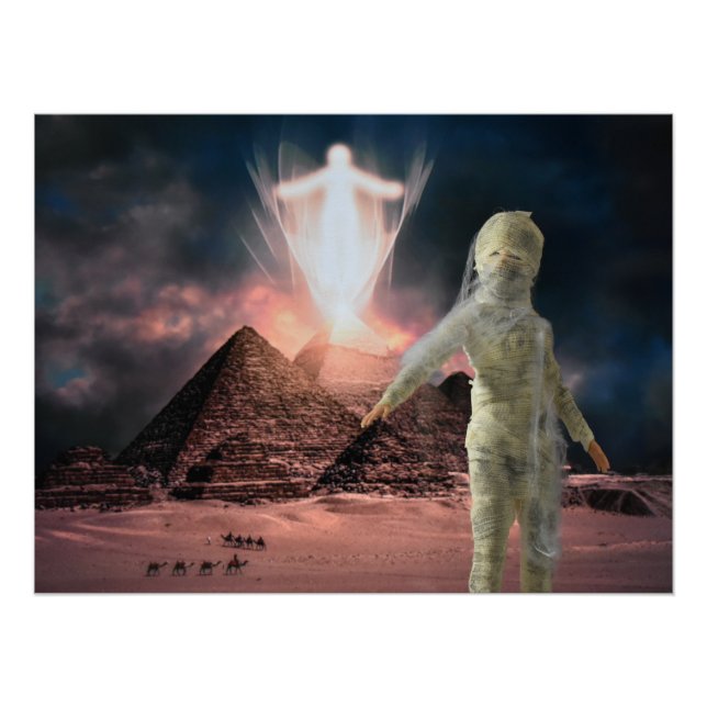 Póster A múmia escapa do Egito. Dia das Bruxas (Frente)