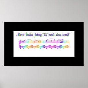 Póster A música do KRW toca no arco-íris dos sentimento