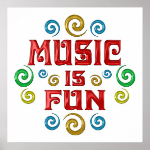Póster A música é DIVERTIMENTO