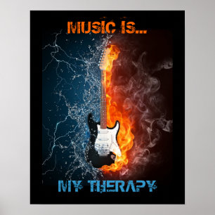 PÓSTER A MÚSICA É MINHA TERAPIA