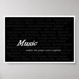 Poster A música faz as pessoas vir junto