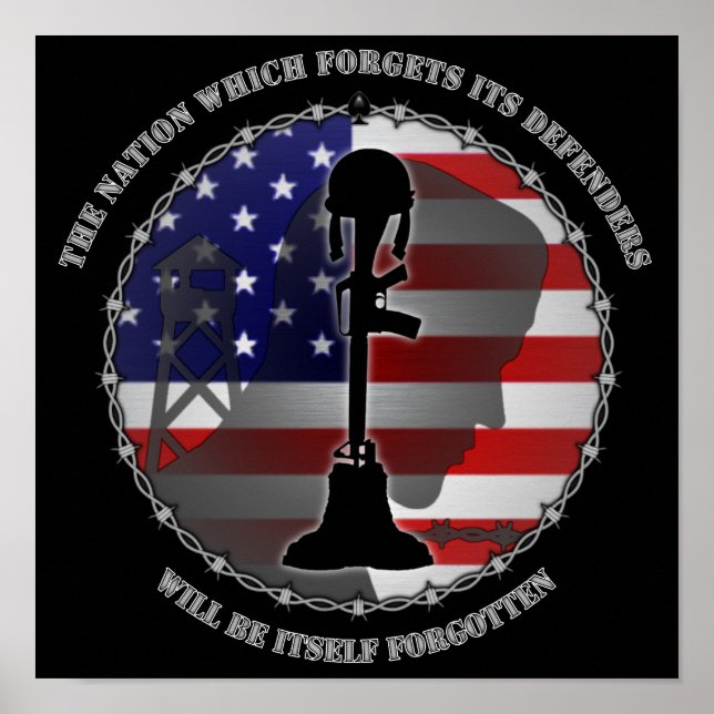 Póster A Nação Que Esquece Os Seus Defensores (Frente)