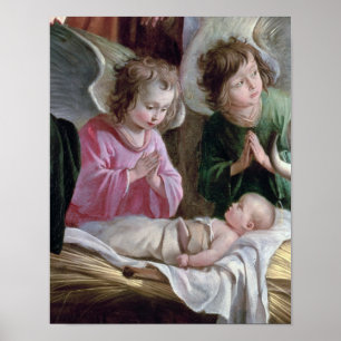 Póster A natividade, do altar de Buxtehude, 1400-10