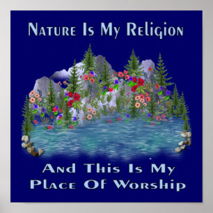 Póster A natureza é minha religião