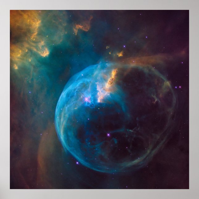 Poster A Nebulosa Bubble, Ngc 7635. (Frente)
