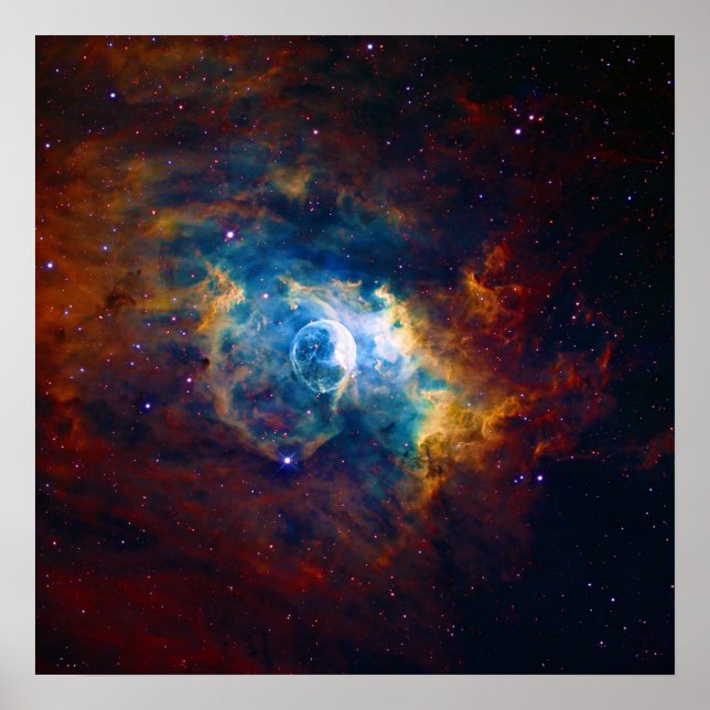 Póster A Nebulosa da Bolha NGC 7635 Sem Nitidez 162 (Frente)