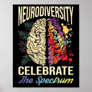 Poster A Neurodiversidade Celebra O Autismo Do Espectro E