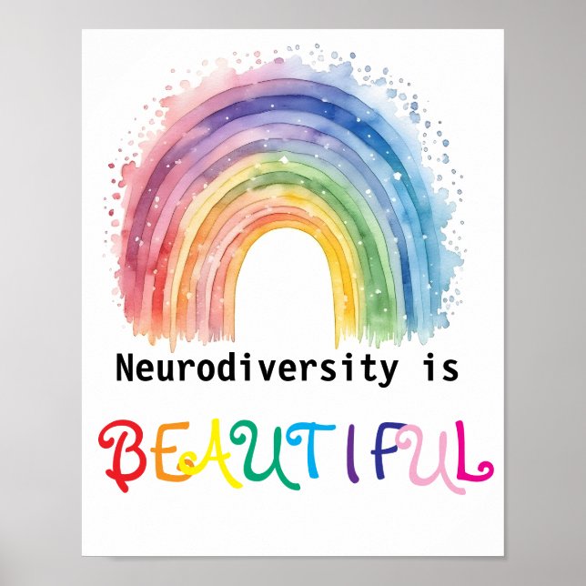 Poster A neurodiversidade é bonita. (Frente)