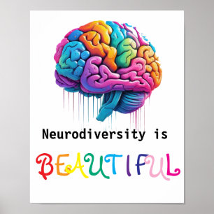 Poster A neurodiversidade é bonita.