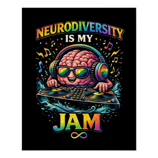 Póster A Neurodiversidade É Minha Paixão (Frente)