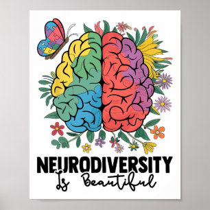 Poster A Neurodiversidade É Um Lindo Autismo Adhd