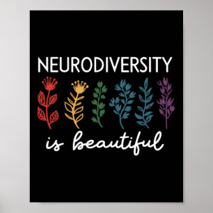Poster A Neurodiversidade é uma bela consciência do autis