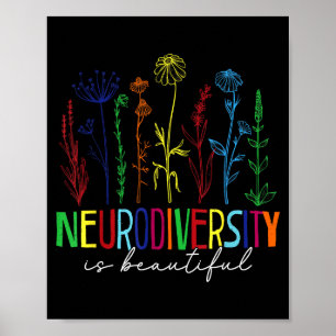Poster A neurodiversidade é uma consciência de autismo be
