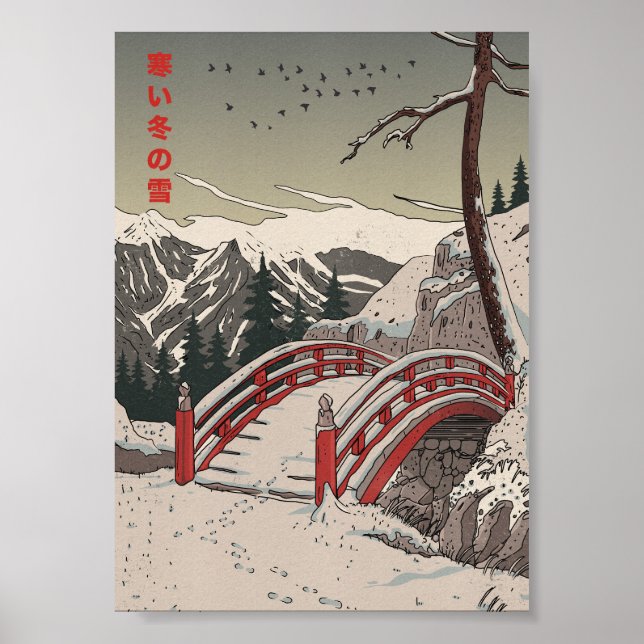 Poster A neve fria do inverno (Frente)
