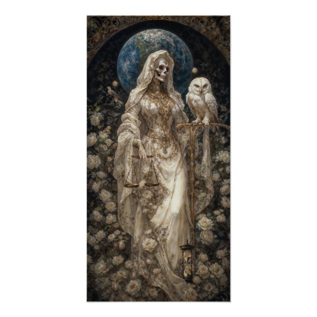 Póster A Niña Blanca, Santa Muerte (Frente)
