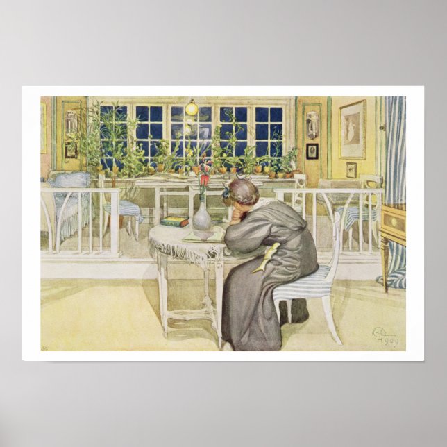 Póster A noite antes da viagem à Inglaterra - Estudo (Frente)