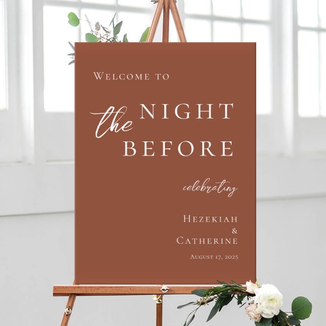 Poster A noite antes do ensaio de terracotta é bem-vinda (Criador carregado)