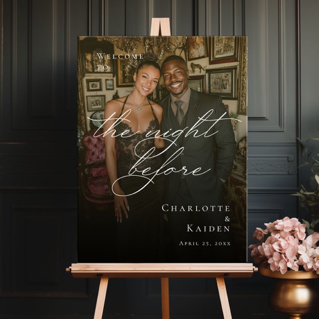 Poster A noite antes do ensaio fotográfico é bem-vinda (Criador carregado)