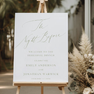 Poster A NOITE ANTES DO Janto de ensaio verde Sage