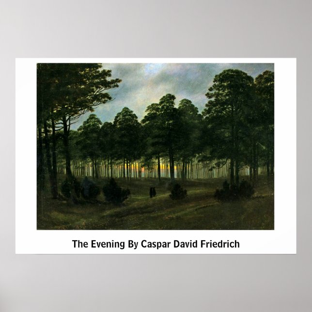 Póster A Noite De Caspar David Friedrich (Frente)