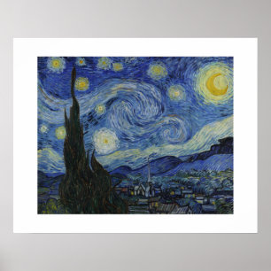 Póster A Noite Estrelada de Van Gogh