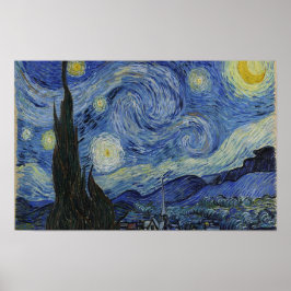 Poster A Noite Estrelada por Van Gogh