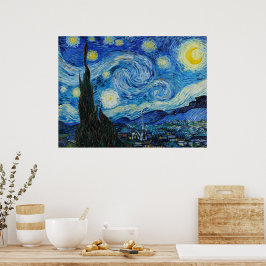 Poster A Noite Estrelada por Van Gogh 