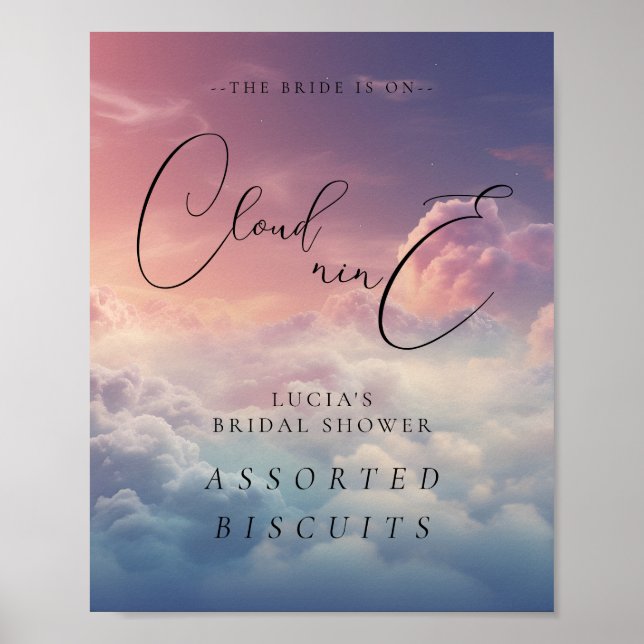 Poster A Noiva Está No Sinal De Comida Da Nuvem 9 (Frente)