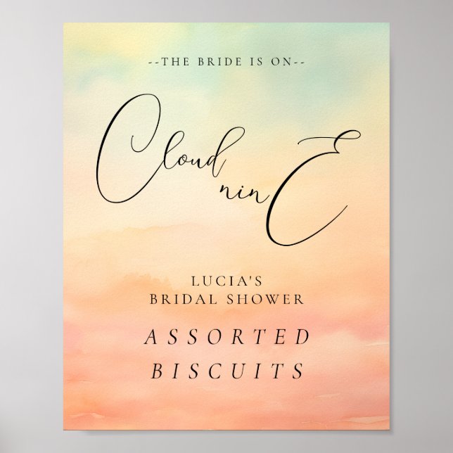 Poster A Noiva Está No Sinal De Comida Da Nuvem 9 (Frente)