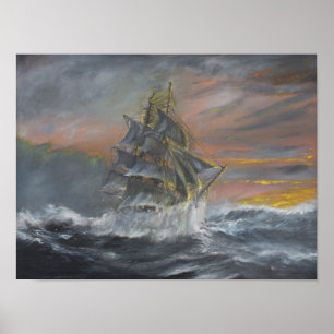 Póster A nova do Terra dirige em um alvorecer feroz do