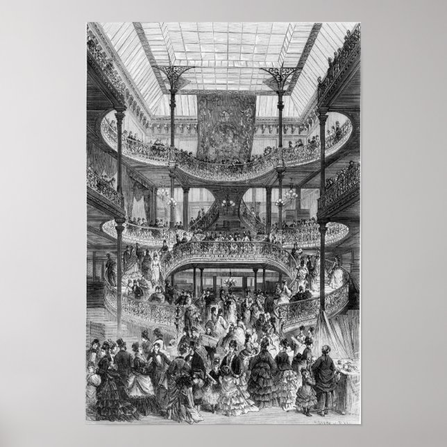 Póster A Nova Escadaria em "Au Bon Marche" (Frente)