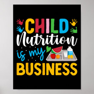Poster A Nutrição Infantil É Minha Escola De Almoço De Ne