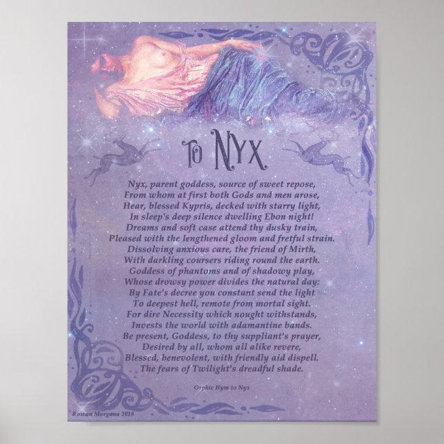 POSTER À NYX - BOA INVOCAÇÃO (Frente)
