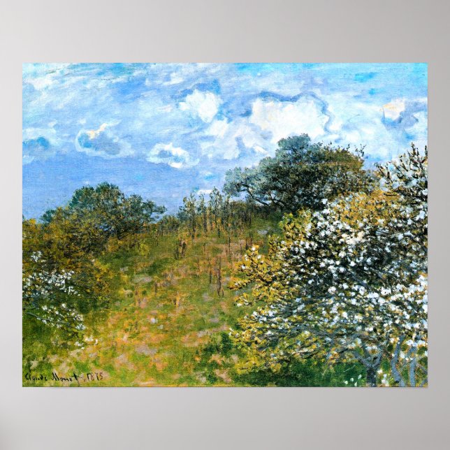 Poster A obra de arte de Claude Monet, Primavera, (Frente)