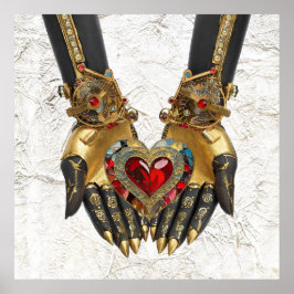 Poster A oferta - Coração nas Mãos