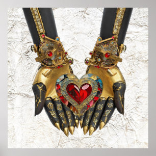 Poster A oferta - Coração nas Mãos