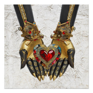 Póster A oferta - Coração nas Mãos