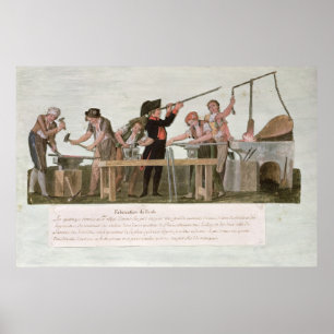 Póster A oficina dos fabricantes do rifle, 1793