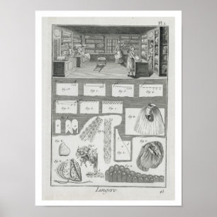 Póster A oficina e o material de um fabricante da