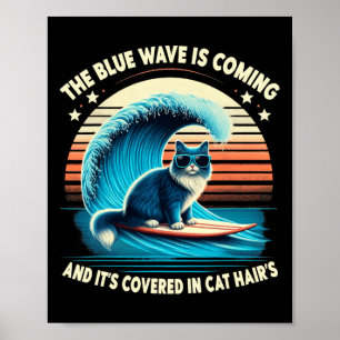 Poster A onda azul está chegando e está coberta em Cat Ha